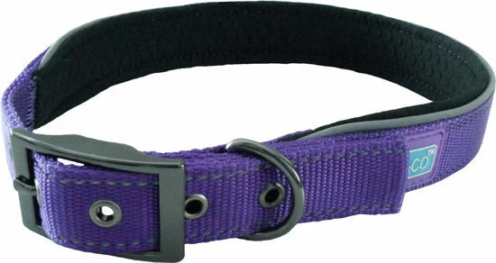 Hem & Boo Reflective Padded Collar Purple 3 Hem & Boo Reflective Padded Collar Purple