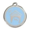 Red Dingo Stainless Steel Engraved Dog Tag Dog House Light Blue 2 Red Dingo Stainless Steel Engraved Dog Tag Dog House Light Blue -Pet Life Shop 01 DH LB LG