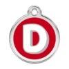Red Dingo Stainless Steel Engraved Dog Tag Alphabet Tag Letter D Red 2 Red Dingo Stainless Steel Engraved Dog Tag Alphabet Tag Letter D Red -Pet Life Shop 01 JD RE LG