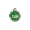 Red Dingo Stainless Steel Engraved Cat Tag Mouse Green