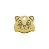 Red Dingo Engraved Brass Cat Tag Cat Face 2 Red Dingo Engraved Brass Cat Tag Cat Face -Pet Life Shop 03 CF ZZ SM