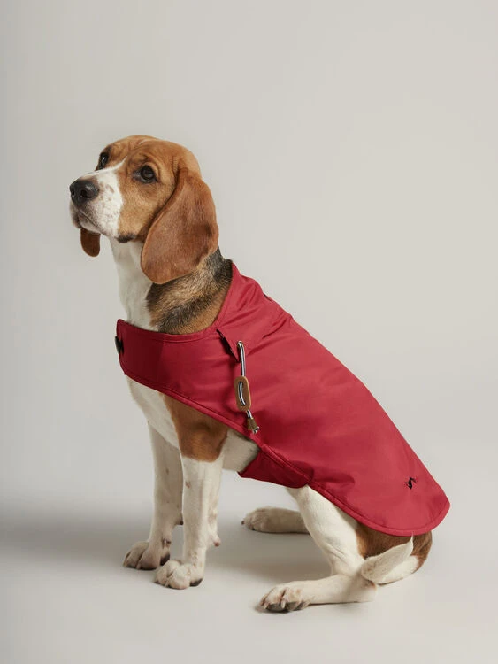 Joules Water Resistant Dog Raincoat Red 3 Joules Water Resistant Dog Raincoat Red