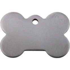 Red Dingo Titanium Engraved Dog Tag Bone