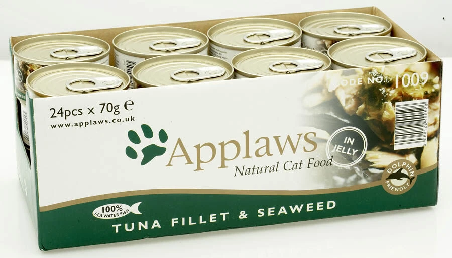 24 X Applaws Cat Can Tuna Fillet & Seaweed 70g 3 24 X Applaws Cat Can Tuna Fillet & Seaweed 70g