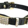 Hi-Craft Starlight Black Leather Dog Collar - 52cm