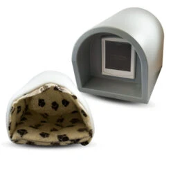 Mr Snugs KatDen Outdoor Cat Kennel/Shelter - Light Grey (Various Options) 23 Mr Snugs KatDen Outdoor Cat Kennel/Shelter - Light Grey (Various Options) -Pet Life Shop 1231022044Kat Den Light GreyWith DoorWith MattressWith Liner.extrajpg