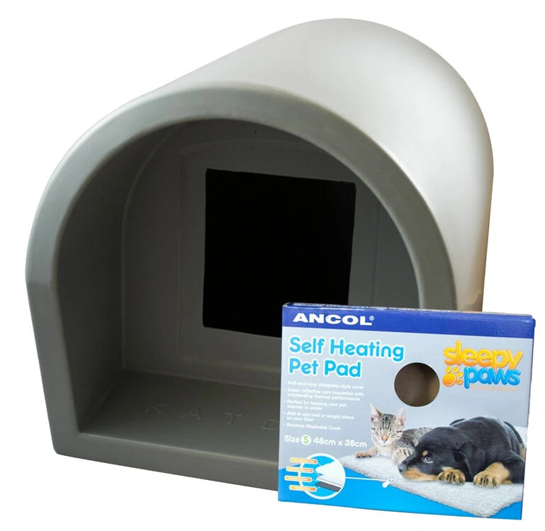 Mr Snugs KatDen Outdoor Cat Kennel/Shelter - Light Grey (Various Options) 4 Mr Snugs KatDen Outdoor Cat Kennel/Shelter - Light Grey (Various Options) - Image 2