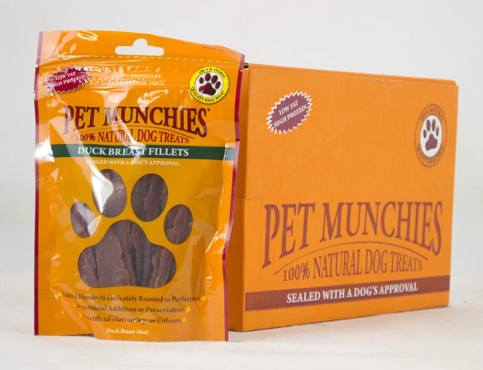 Pet Munchies Natural Dog Treat Duck Breast Fillets 4 Pet Munchies Natural Dog Treat Duck Breast Fillets - Image 2
