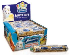 40 X Johnson's Treat2eat Budgie/parakeet Honey Bar 35g