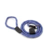 Great&Small Rope Slip Lead Blue With Leather 2 Great&Small Rope Slip Lead Blue With Leather -Pet Life Shop 211229