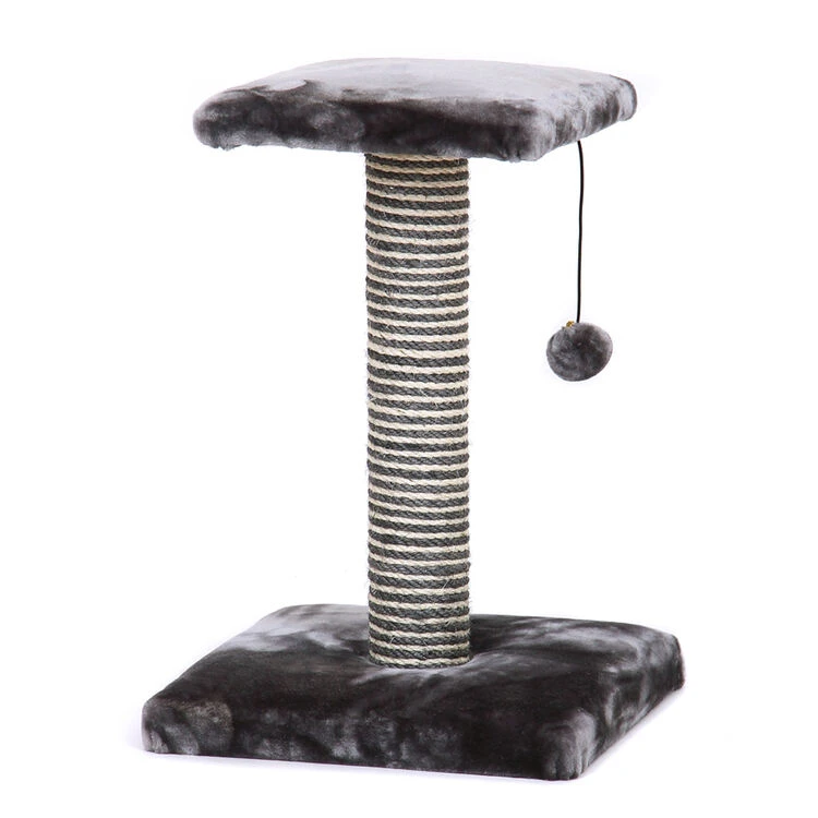 Great&Small Snuggle&Scratch Platform Scratcher Grey Plush 3 Great&Small Snuggle&Scratch Platform Scratcher Grey Plush