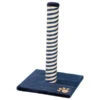 Rosewood Catwalk Blue & Beige Berlin Plush Scratch Post - 24.75 X 15.75 X 15.75"