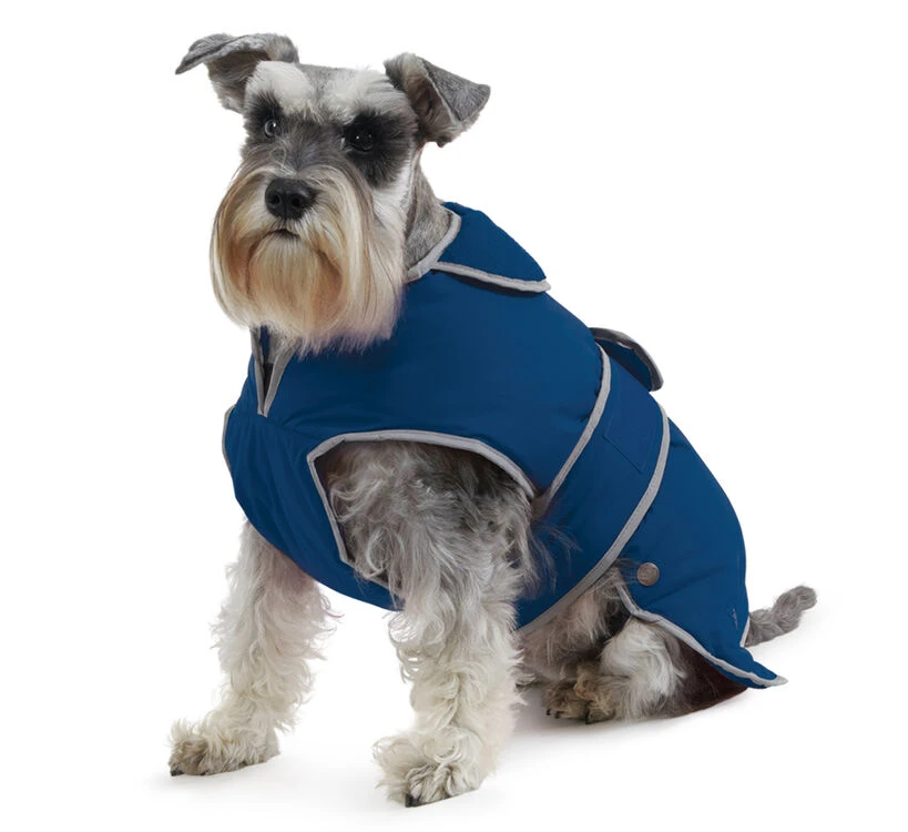 Muddy Paws Stormguard & Fleece Lining Dog Coat In Blue 3 Muddy Paws Stormguard & Fleece Lining Dog Coat In Blue
