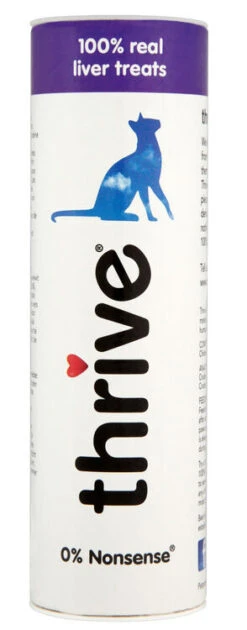 12 X Thrive Cat Treats 100% Chicken Liver 25g