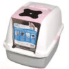 Catit Hooded Cat Litter Tray Pink -Pet Life Shop 36994