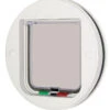 Cat Mate Circular Glass Fitting Cat Flap White Diameter 22.3cm 1 Cat Mate Circular Glass Fitting Cat Flap White Diameter 22.3cm -Pet Life Shop 3810
