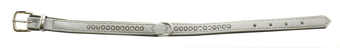 Nobby Double Back Swarovski Crystal Collar Grey 3 Nobby Double Back Swarovski Crystal Collar Grey