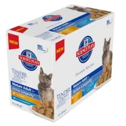 12 X 85g Hill's Science Plan Feline Chunks & Gravy Mature Adult Pouch Multipack