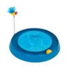 Catit Play Circuit Ball Toy With Massager Blue -Pet Life Shop 43001 circuit ball toy catnip massager productshot
