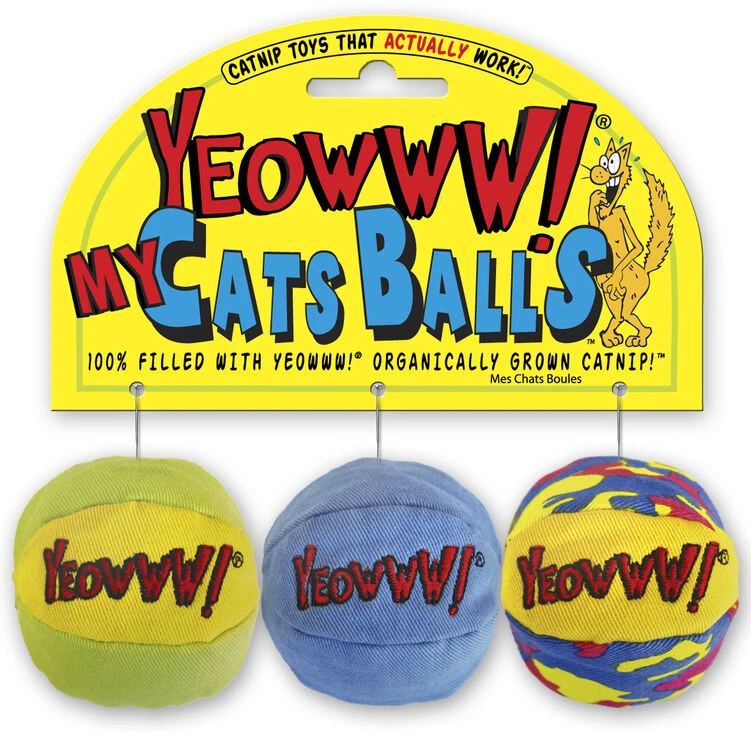 Yeowww My Cats Balls 2" 3 Pack 3 Yeowww My Cats Balls 2" 3 Pack