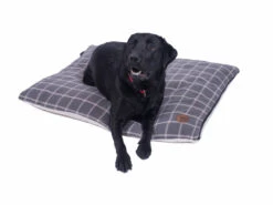 Petface Grey Window Pane Check Pillow Mattress -Pet Life Shop 5954be900087b3.38665579