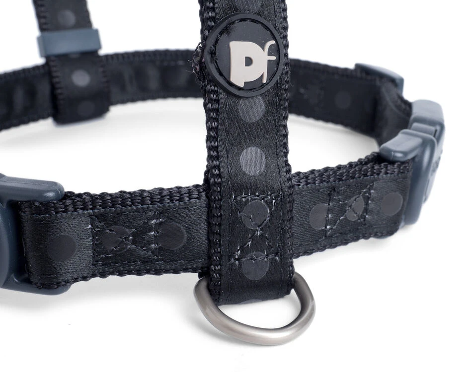Petface Black Tonal Dots Dog Harness 9 Petface Black Tonal Dots Dog Harness - Image 7