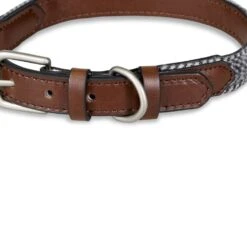 Petface Herringbone Leather Collar -Pet Life Shop 5d4458c240a8c5.95172699