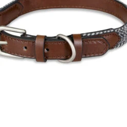 Petface Herringbone Leather Collar -Pet Life Shop 5d497b8774c080.72805497