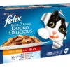 40 X 100g Felix Doubly Delicious Meaty Selection In Jelly Pouches 1 40 X 100g Felix Doubly Delicious Meaty Selection In Jelly Pouches -Pet Life Shop 61441