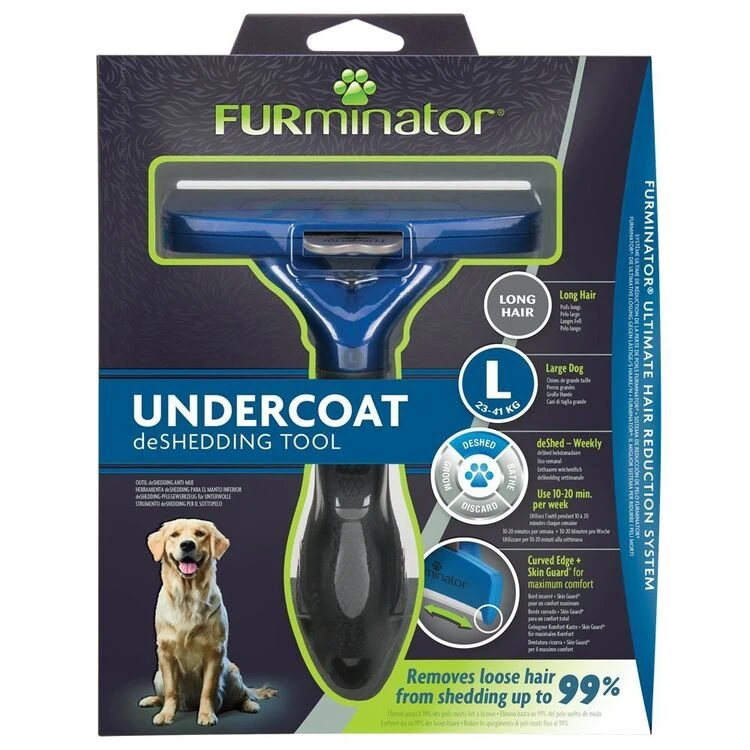 FURminator Undercoat DeShedding Tool For Large Long Hair Dog 3 FURminator Undercoat DeShedding Tool For Large Long Hair Dog