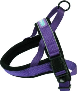 Dog & Co Nylon Norwegian Harness Reflective Purple