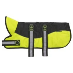Animate Reflective Black/Hi-Viz Padded Harness Coat -Pet Life Shop 633344