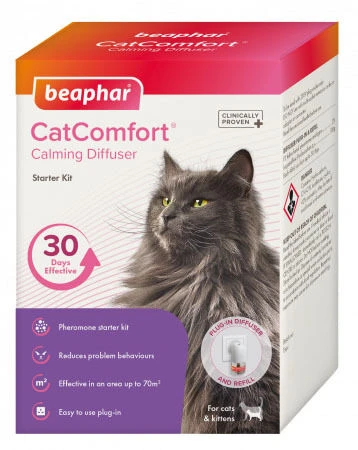 Beaphar Cat Comfort Pheremone Diffuser Starter Kit 40ml 3 Beaphar Cat Comfort Pheremone Diffuser Starter Kit 40ml