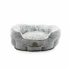 Ancol Sleepy Paws Oval Bed Grey