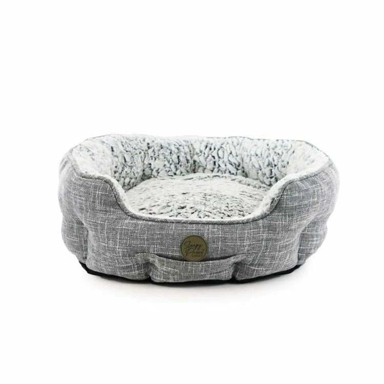 Ancol Sleepy Paws Oval Bed Grey 3 Ancol Sleepy Paws Oval Bed Grey