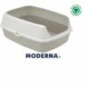 Moderna Maryloo Rim Warm Grey Cat Litter Tray 1 Moderna Maryloo Rim Warm Grey Cat Litter Tray -Pet Life Shop 814710