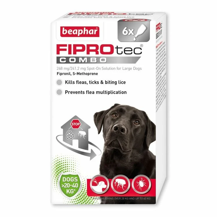 FIPROtec Combo Large Dog Spot On 6 Pipettes 3 FIPROtec Combo Large Dog Spot On 6 Pipettes