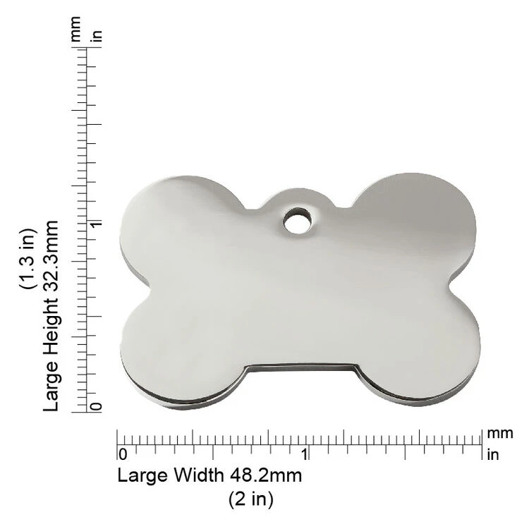 Red Dingo Diamante Engraved Dog Tag Bone 4 Red Dingo Diamante Engraved Dog Tag Bone - Image 2