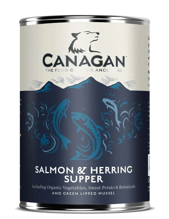 6 X 400g Canagan Salmon & Herring Supper Wet Dog Food 3 6 X 400g Canagan Salmon & Herring Supper Wet Dog Food
