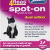Johnson's 4fleas Spot-On Dual Action For Cats Over 4kg - 2 Treatments -Pet Life Shop D041.jpeg 1