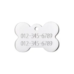 Red Dingo Diamante Engraved Dog Tag Bone 9 Red Dingo Diamante Engraved Dog Tag Bone -Pet Life Shop Engraved tag 8BN medium back