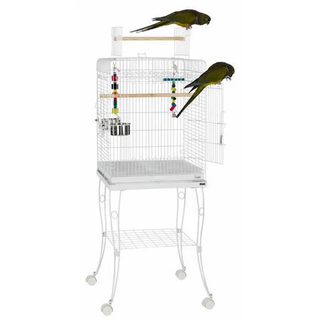 Sky Pet Products Gama White Bird Cage 3 Sky Pet Products Gama White Bird Cage
