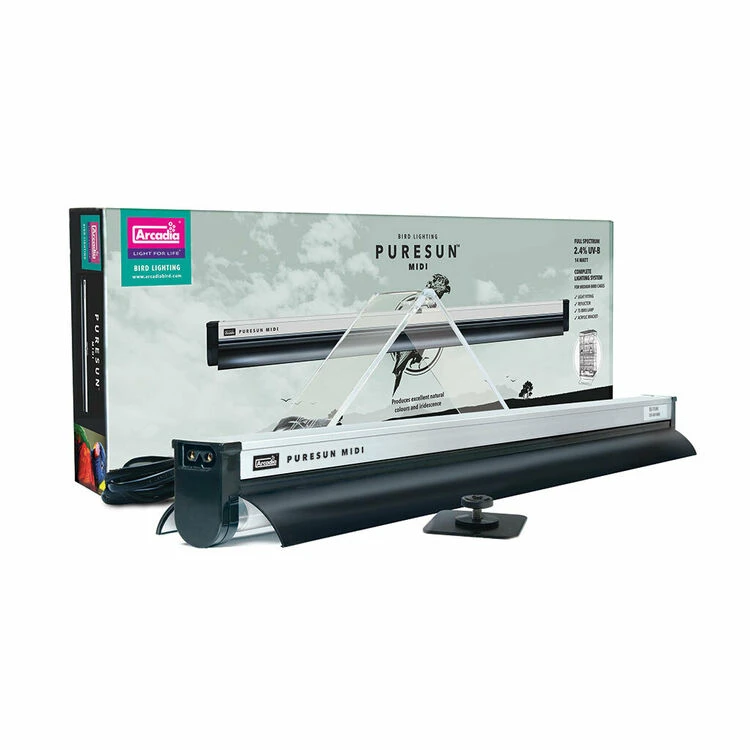 Arcadia PureSun Bird Lamp Kit With Bracket Midi 14 Watt 3 Arcadia PureSun Bird Lamp Kit With Bracket Midi 14 Watt