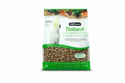 Sky Pet Products Zupreem Natural Large Bird Food 3lb 3 Sky Pet Products Zupreem Natural Large Bird Food 3lb
