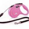 Flexi New Classic Retractable Cord Lead Pink -Pet Life Shop flexi new classic m cord 5m pink