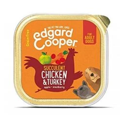 11 X Edgard & Cooper Dog Wet Cup Chicken & Turkey 150g