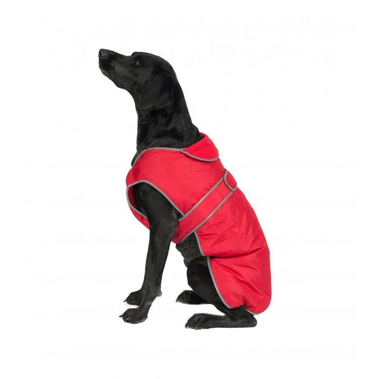 Muddy Paws Stormguard Fleece Lined Coat & Chest Protector Red Small/medium 3 Muddy Paws Stormguard Fleece Lined Coat & Chest Protector Red Small/medium