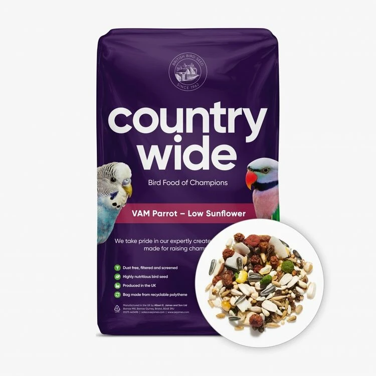Countrywide VAM Parrot Food With Vitamins & Minerals - 12.5kg 3 Countrywide VAM Parrot Food With Vitamins & Minerals - 12.5kg
