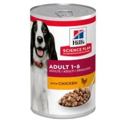 12 X Hill's Science Plan Adult Dog Food With Chicken Can 370g