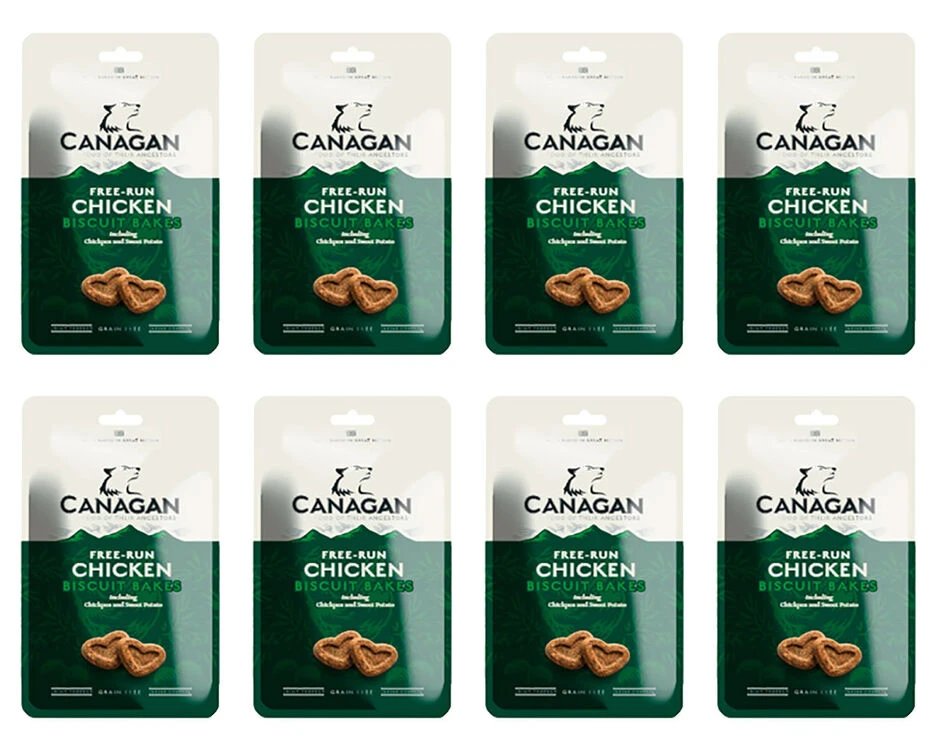 8 X 150g Canagan Free Run Chicken Biscuit Bakes Dog Treats 3 8 X 150g Canagan Free Run Chicken Biscuit Bakes Dog Treats